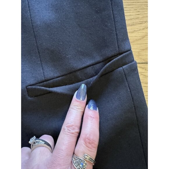 Spanx Perfect Collarless Blazer Black Ponte Knit Jacket Oversized Women’s Size M - Picture 5 of 16